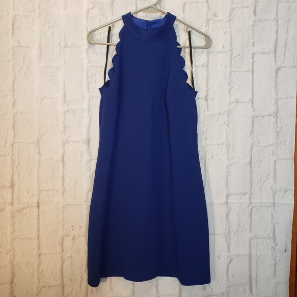 Fortune + Ivy Dresses & Skirts - FORTUNE + IVY Marina Scallop Cobalt Dress